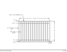 [150 Feet Of Fence] 4' Tall Black Ornamental Aluminum Flat Top Complete Fence Package