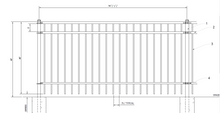 [250' Length] 4' Ornamental Flat Top Complete Fence Package
