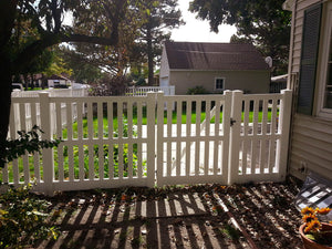 [300 Feet Of Fence] 4' Tall Closed Picket K-17 Vinyl Complete Fence Package