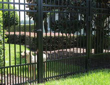 12' Aluminum Ornamental Single Swing Gate - Spear Top Series B - No Arch