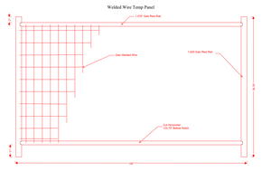 Anti-Climb Temporary Fence Panel- 6'6" Tall x 11'-5" Wide: 1000' Package