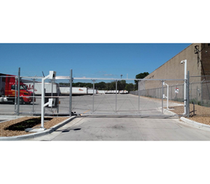 Aluminum Chain Link Cantilever Gate 6' tall 45' wide