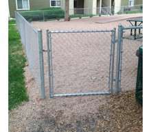 Residential Chain Link Single Swing Gate