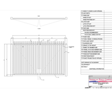 96" x 72" Spear Top Double Drive Gate