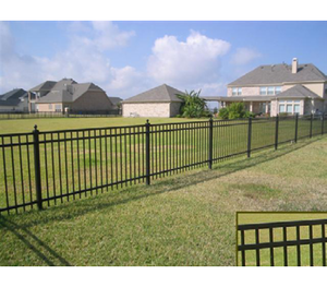 Flat Top 8' Wide x 6' Tall Three Rail Fence Panel