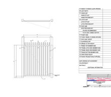 36" x 48" Spear Top Single Swing Gate